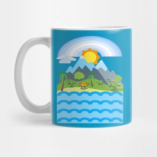 A classic minimalist dinosaur design Mug